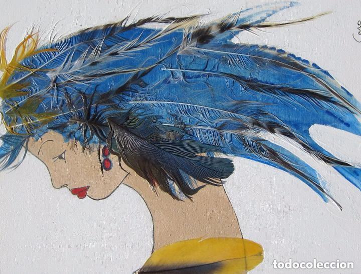 Arte: Pintura sobre tabla madera - Foto 2