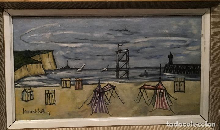 Arte: Copia del cuadro de Bernard Buffet: La Playa - Foto 1