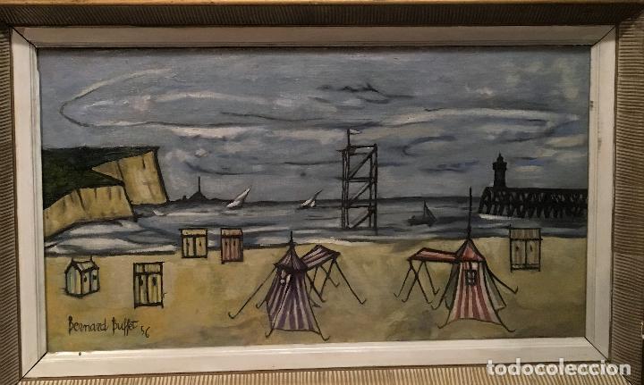 Arte: Copia del cuadro de Bernard Buffet: La Playa - Foto 3