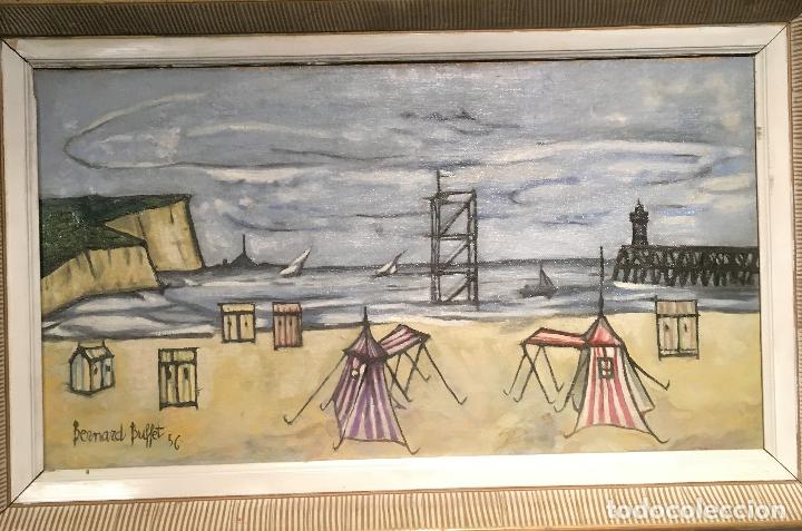 Arte: Copia del cuadro de Bernard Buffet: La Playa - Foto 6