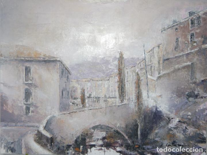 Arte: Puente del Postigo - Cuenca - &Oacute;leo sobre tabla - Foto 1