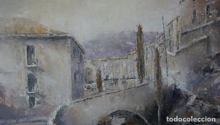 Arte: Puente del Postigo - Cuenca - &Oacute;leo sobre tabla - Foto 4