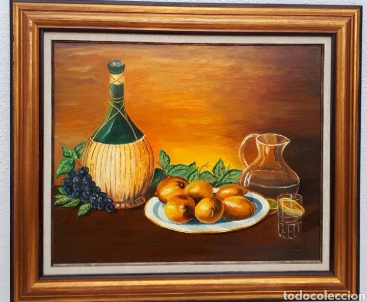 Arte: Bodegon oleo con marco - Foto 1