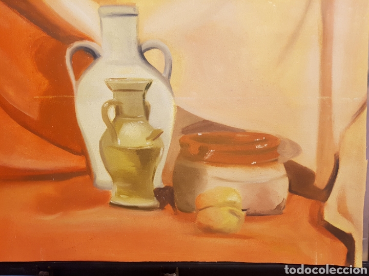 Arte: OLEO SOBRE LIENZO, BODEG&Oacute;N, 50X69CM. SIN BASTIDOR