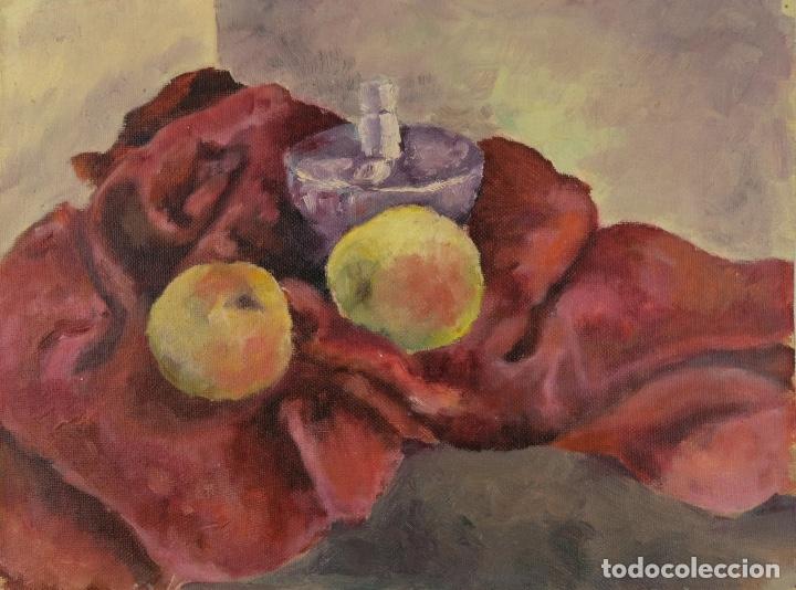 Arte: &Oacute;leo sobre lienzo Bodeg&oacute;n 1945 - Foto 1