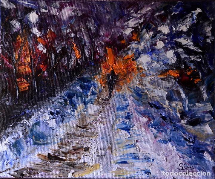 Arte: Camino en la nieve. - Foto 1