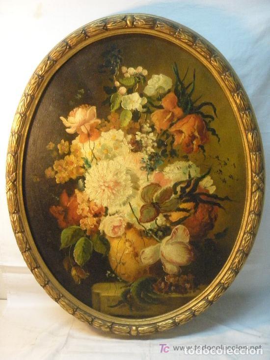 Arte: FLORERO. &Oacute;LEO S/LIENZO - Foto 1