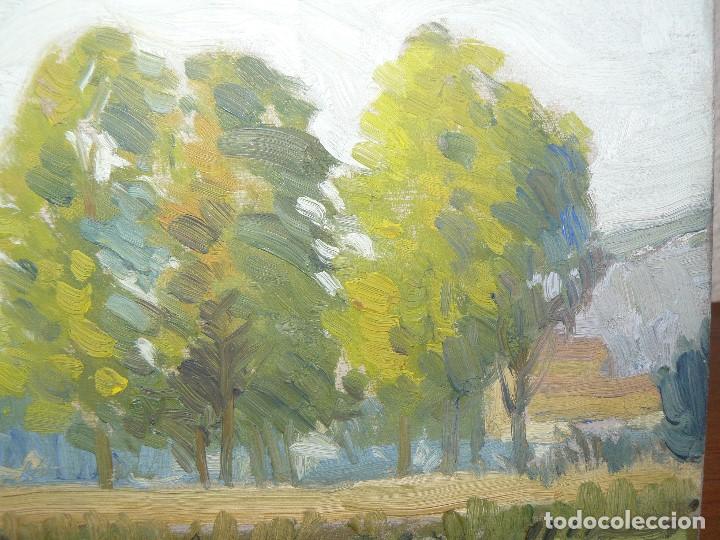 Arte: &Oacute;LEO SOBRE TABLEX- AN&Oacute;NIMO- VISTA DEL BOSQUE - Foto 2