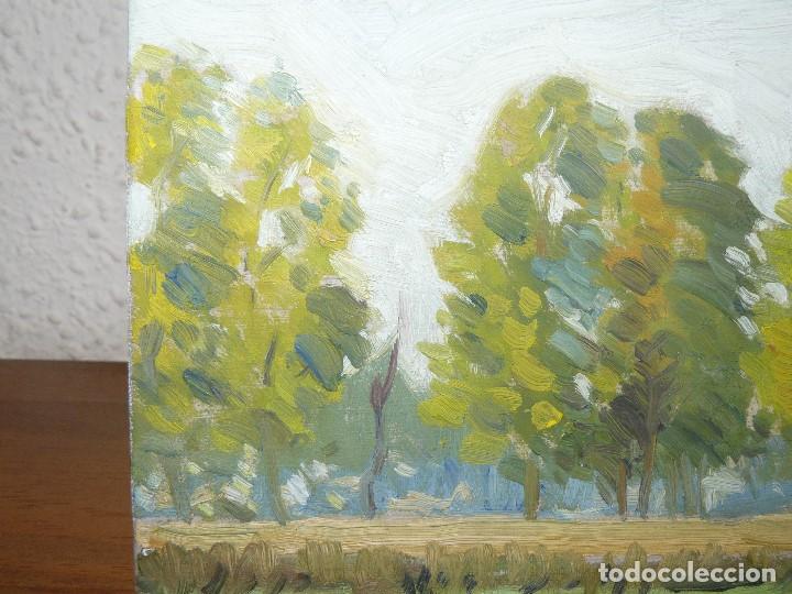 Arte: &Oacute;LEO SOBRE TABLEX- AN&Oacute;NIMO- VISTA DEL BOSQUE - Foto 3