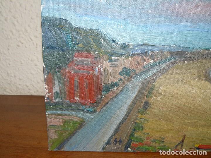 Arte: OLEO SOBRE TABLEX - AN&Oacute;NIMO - VISTA COSTERA - Foto 2