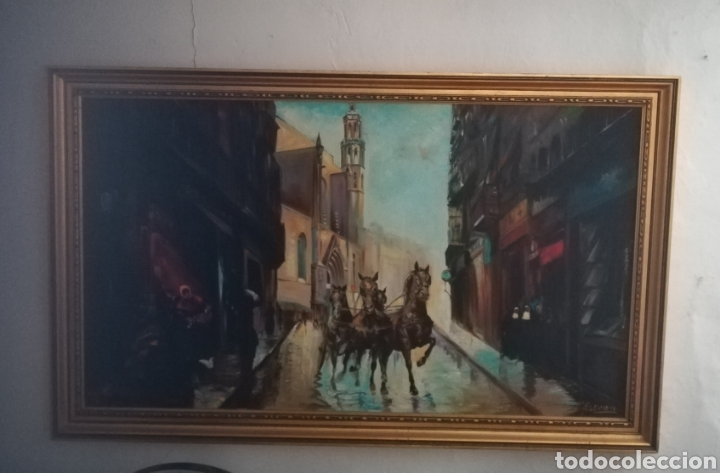 Arte: &Oacute;leo sobre lienzo de Esparza - Foto 1