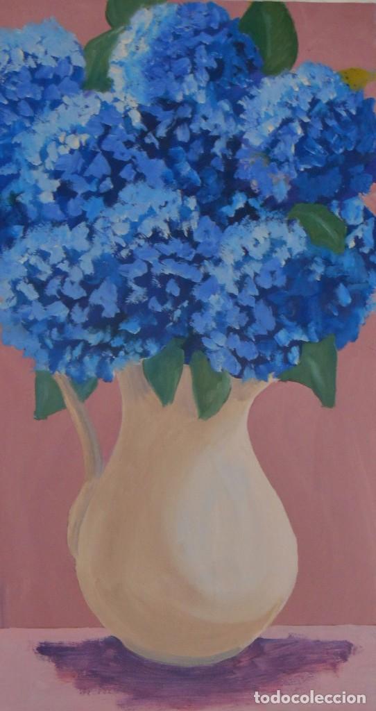 Arte: HORTENSIAS AZULES - Foto 1