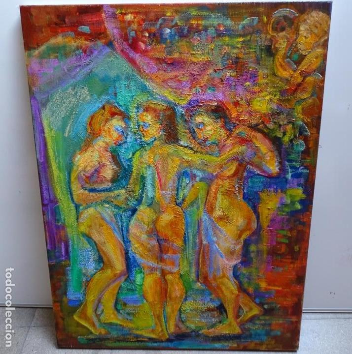 Art: Gran &oacute;leo de Ramon Boter Sobre tela.Mucho colorido.