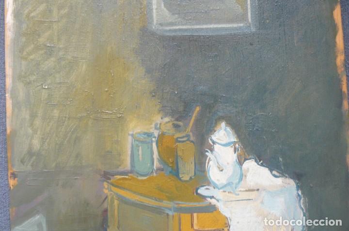Arte: oleo sobre madera . anonimo - interior - Foto 3