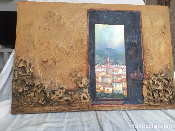 Arte: &Oacute;leo en relieve 50x35cm - Foto 1