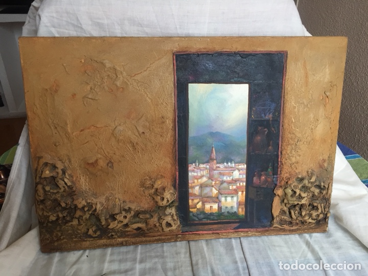 Arte: &Oacute;leo en relieve 50x35cm - Foto 2