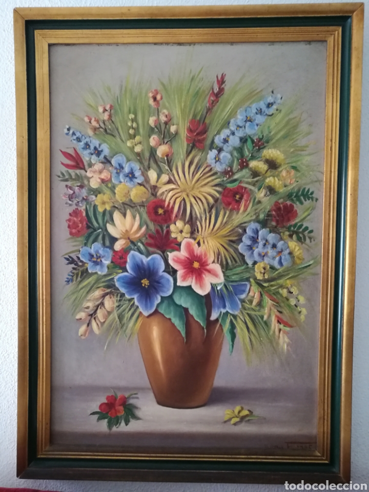 Cuadro Jarron Con Flores Buy Contemporary Oil Painting At Todocoleccion 134123947