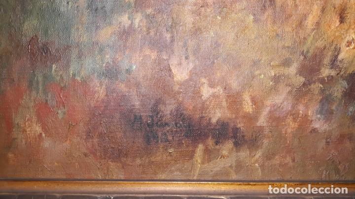 Arte: GRAN OLEO SOBRE LIENZO M. JUNOY 1921 - Foto 4