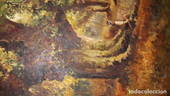 Arte: GRAN OLEO SOBRE LIENZO M. JUNOY 1921 - Foto 5