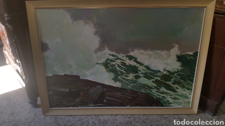 Arte: Marina &oacute;leo sobre lienzo - Foto 1