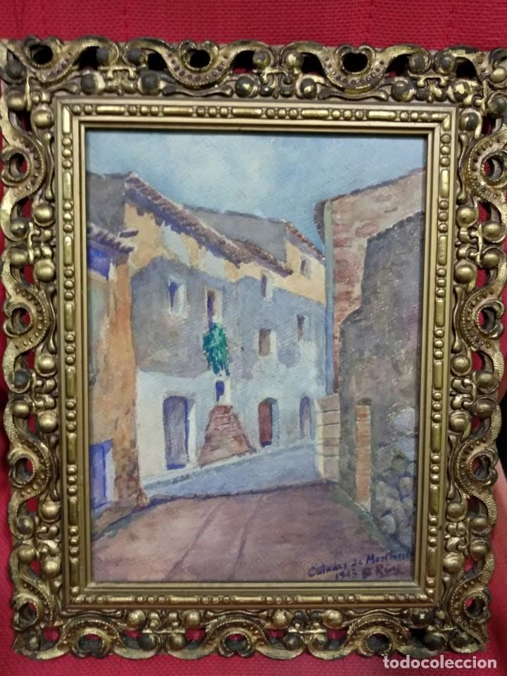 Arte: PUEBLO 1945. RIBAS RIUS ? - Foto 1