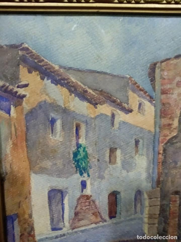 Arte: PUEBLO 1945. RIBAS RIUS ? - Foto 2