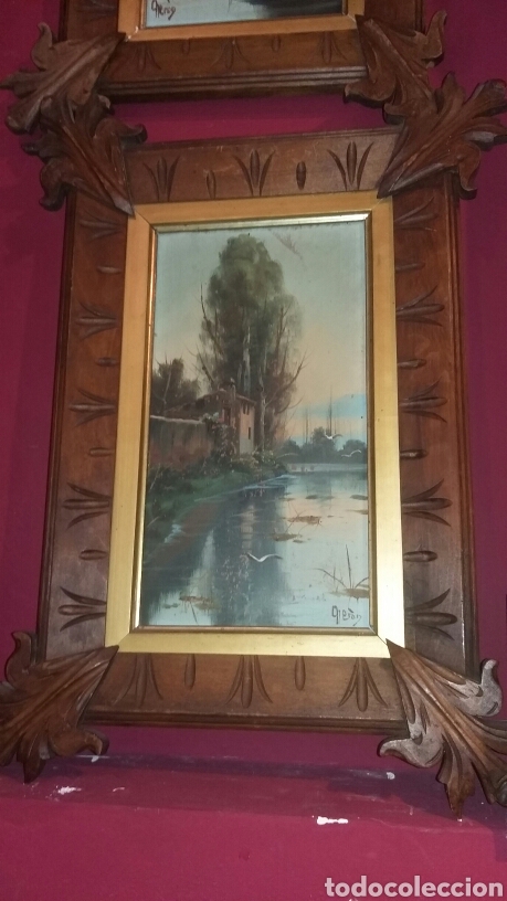 Arte: Pareja de &oacute;leos/tabla - Foto 2