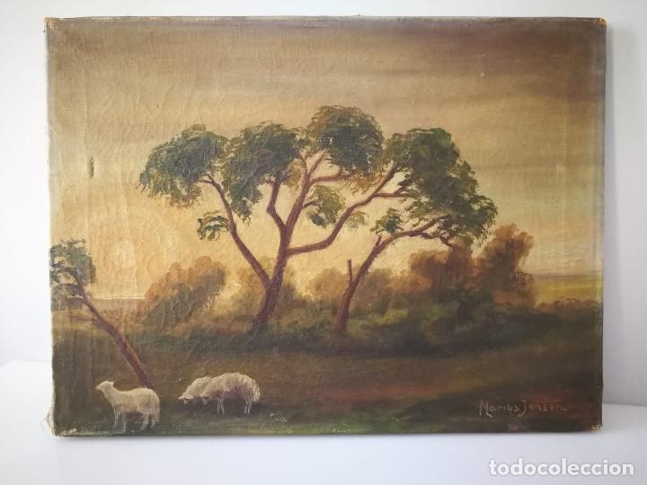 Art: MARIUS JENSEN, OLEO SOBRE LIENZO  FIRMADO - 1900s