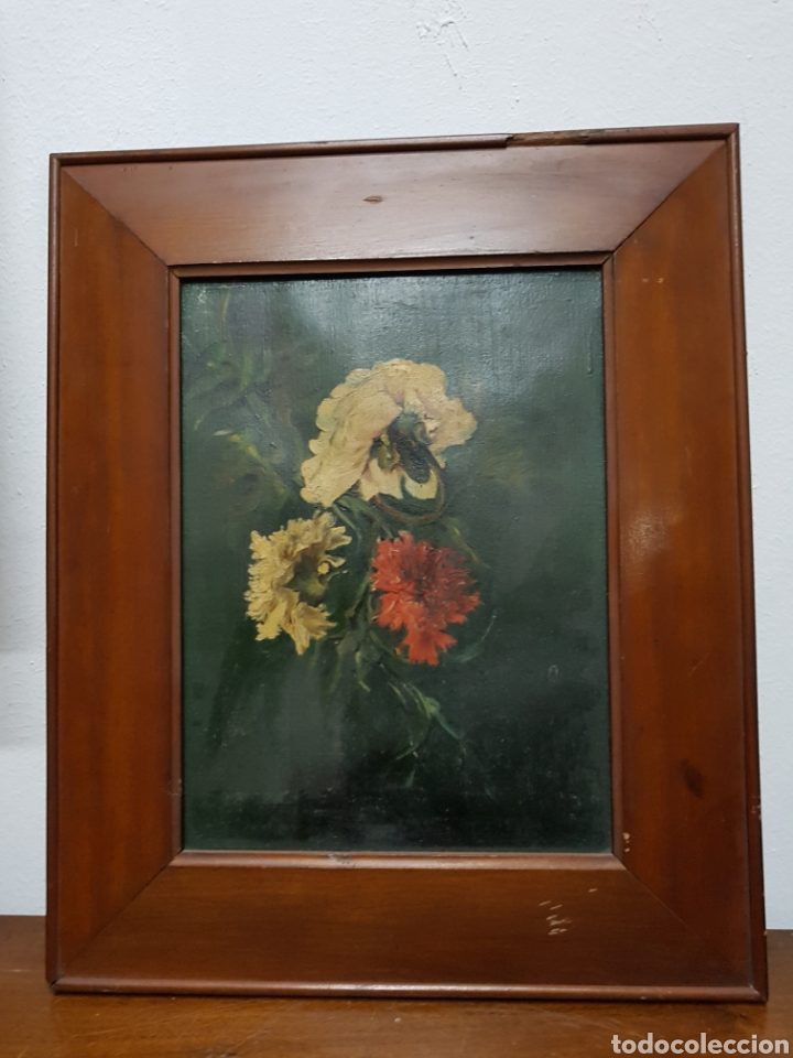 Arte: Cuadro &oacute;leo flores - Foto 1