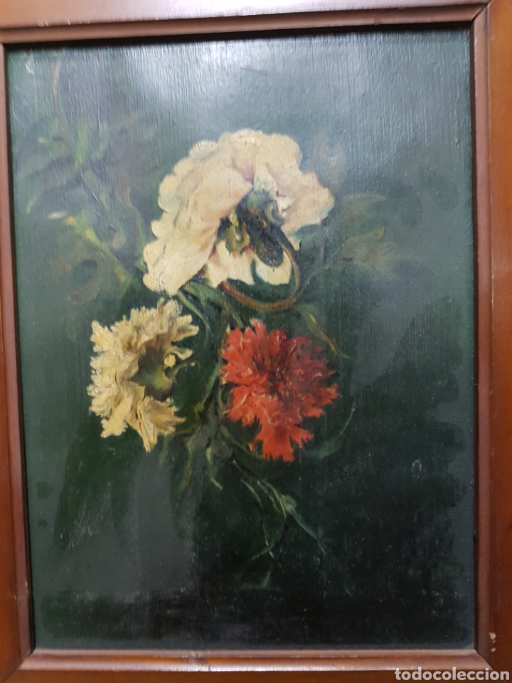 Arte: Cuadro &oacute;leo flores - Foto 2