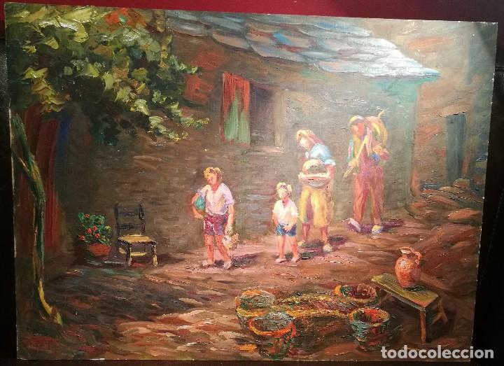 Arte: ESCENA RURAL. ANONIMO. CIRCULO DE J.SERRASANTA - Foto 1