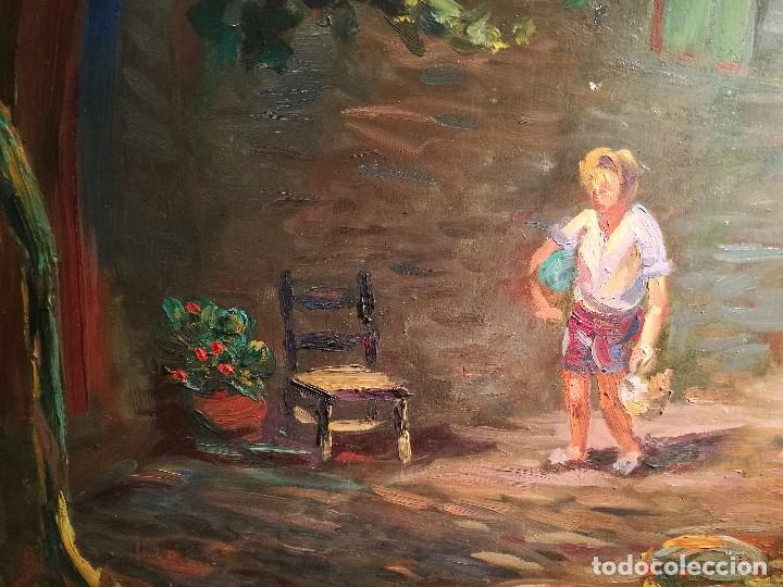 Arte: ESCENA RURAL. ANONIMO. CIRCULO DE J.SERRASANTA - Foto 4