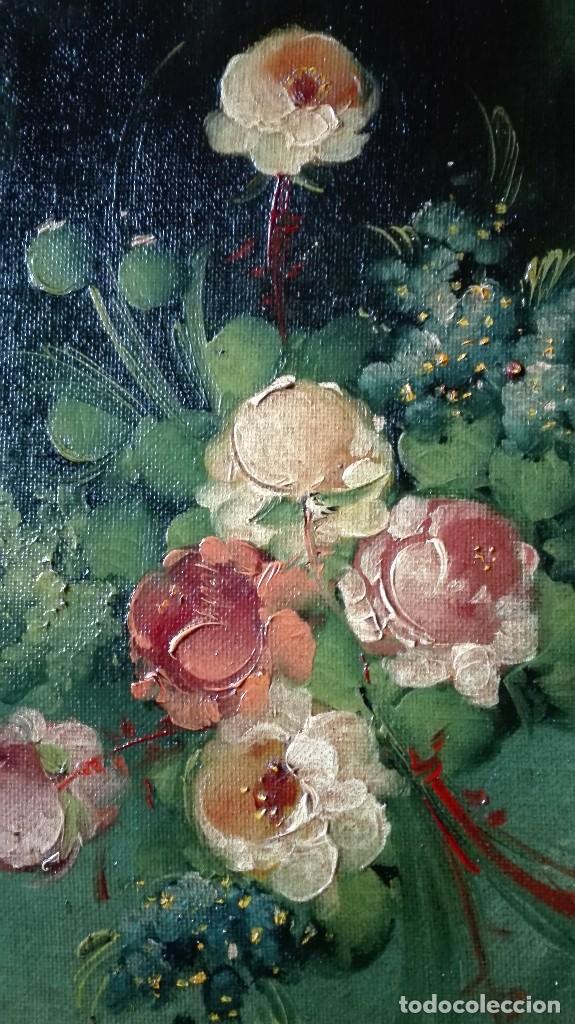 Arte: Bodeg&oacute;n de flores firmado - Foto 3