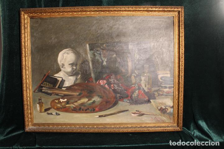Arte: OLEO SOBRE LIENZO BODEGON BUSTO - Foto 1