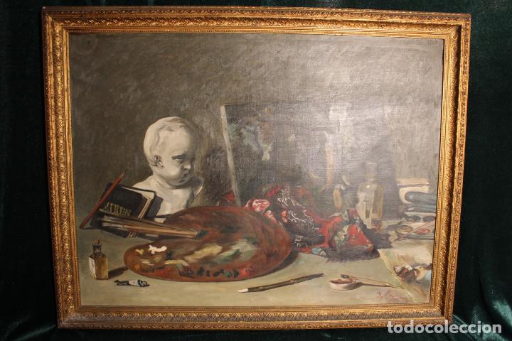 Arte: OLEO SOBRE LIENZO BODEGON BUSTO - Foto 2
