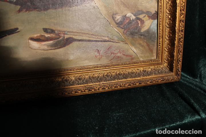 Arte: OLEO SOBRE LIENZO BODEGON BUSTO - Foto 8