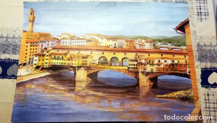 Bonita Obra Original Ponte Veccio De Florenci Sold Through Direct Sale