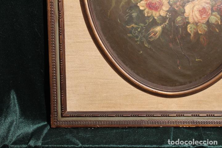 Arte: oleo sobre tablex florero oval - Foto 3