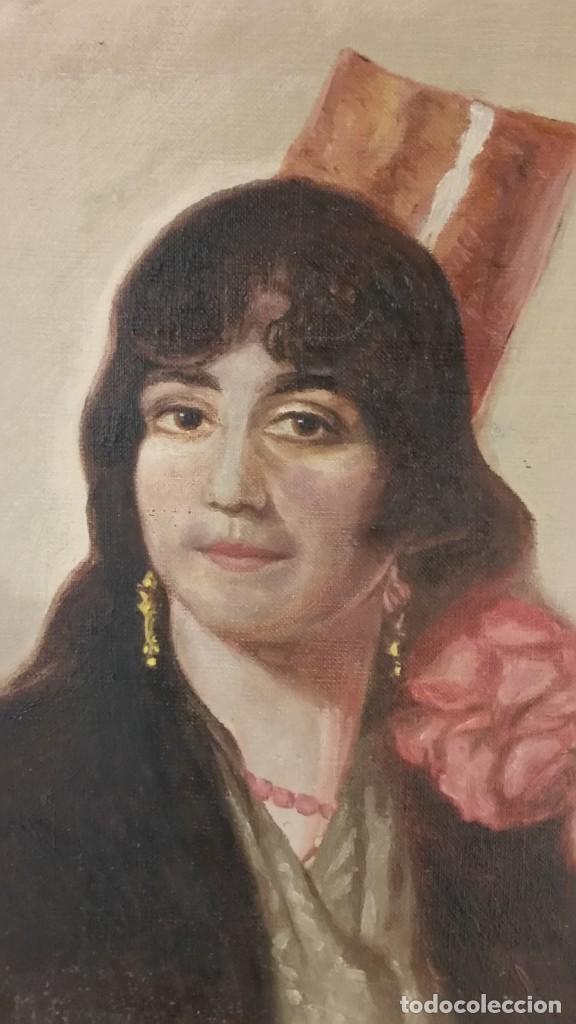Arte: RETRATO - OLEO SOBRE TABLA - Foto 2