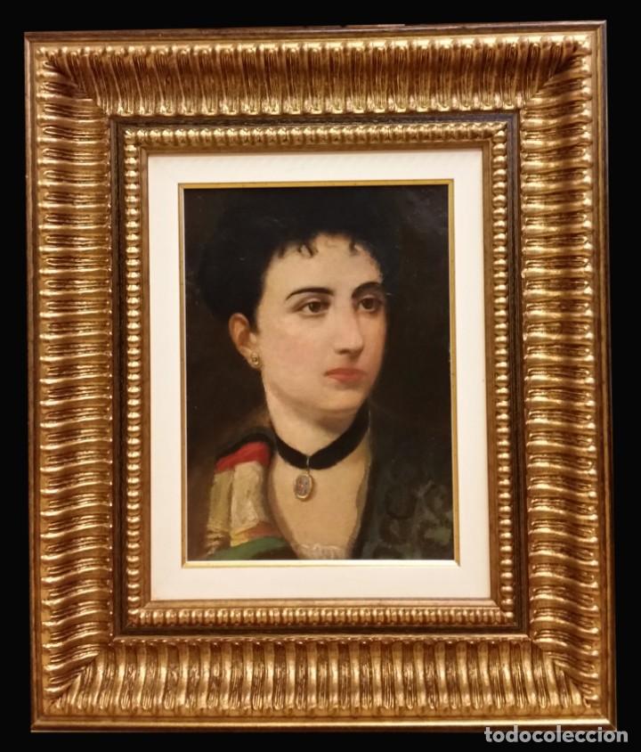 Arte: RETRATO - OLEO SOBRE TABLA - Foto 1