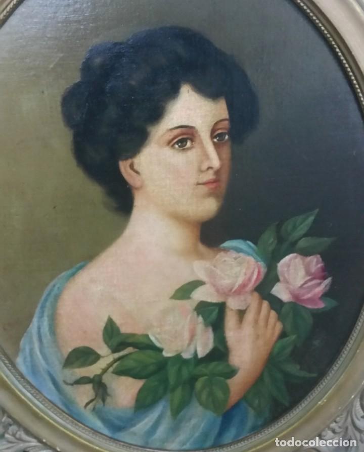 Arte: RETRATO - OLEO SOBRE TABLA - Foto 2