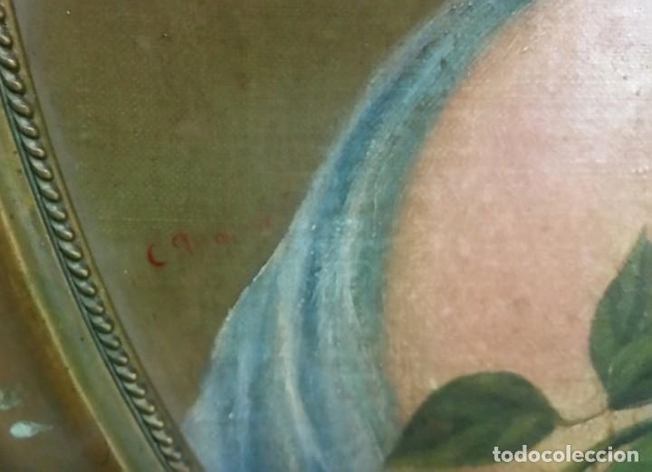 Arte: RETRATO - OLEO SOBRE TABLA - Foto 3