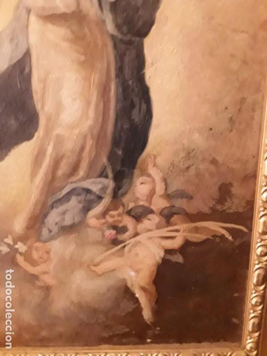 Arte: INMACULADA CONCEPCI&Oacute;N  - COPIA MURILLO - OLEO SOBRE TABLA. - Foto 6