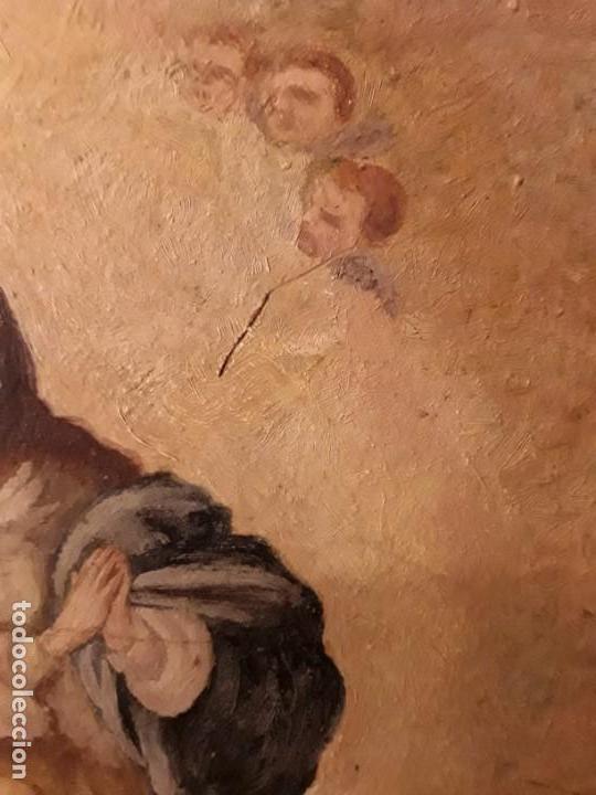 Arte: INMACULADA CONCEPCI&Oacute;N  - COPIA MURILLO - OLEO SOBRE TABLA. - Foto 8