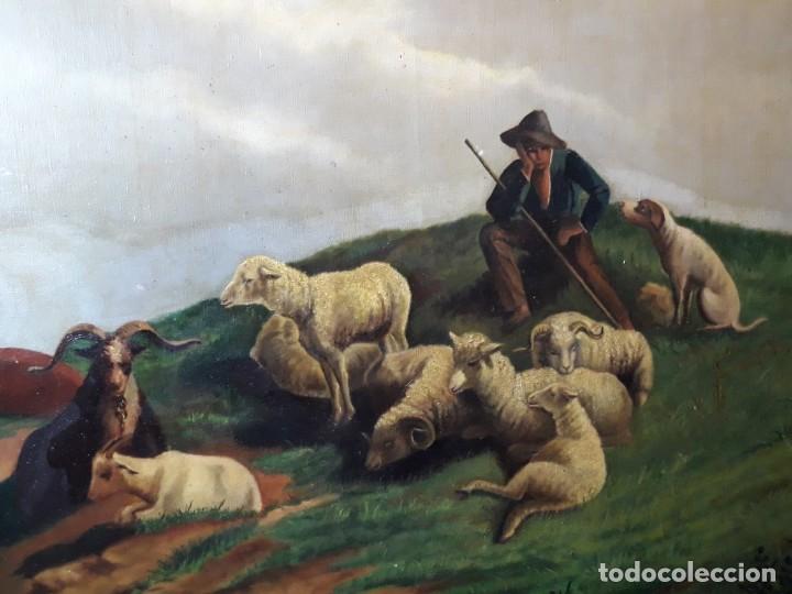 Arte: Oleo sobre lienzo Pastor - Foto 3