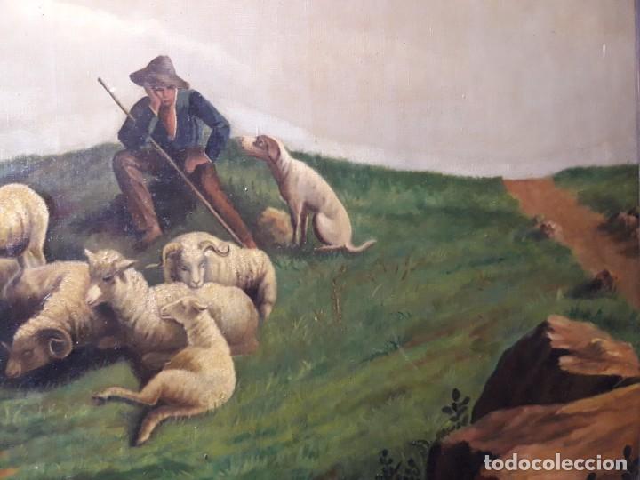 Arte: Oleo sobre lienzo Pastor - Foto 5