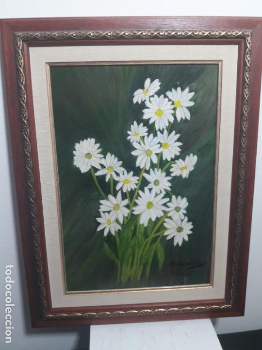 Arte: Oleo sobre lienzo flores - Foto 1