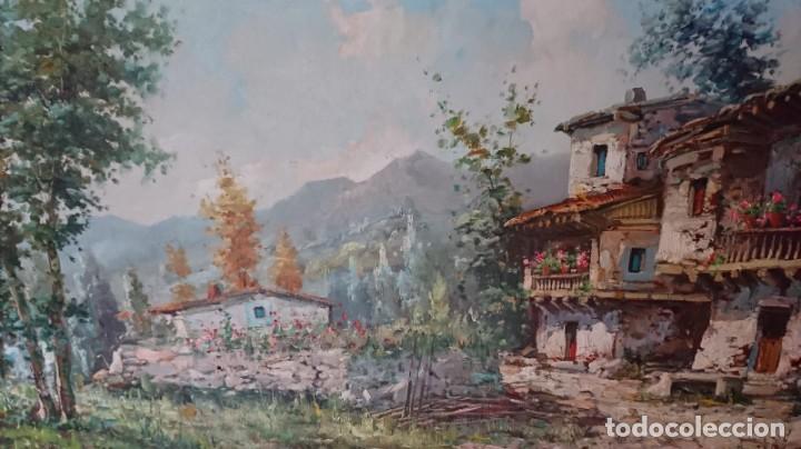 Arte: OLEO SOBRE LIENZO PAISAJE RURAL
