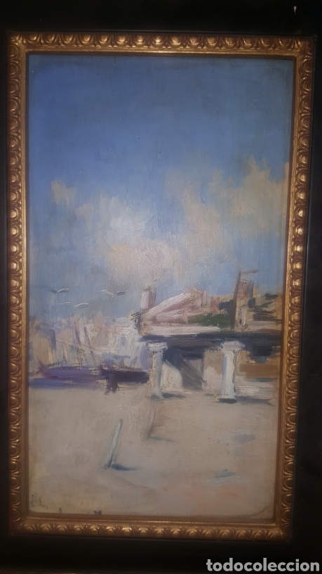 Arte: CUADRO PAISAJE &Oacute;LEO SOBRE TABLA - Foto 2
