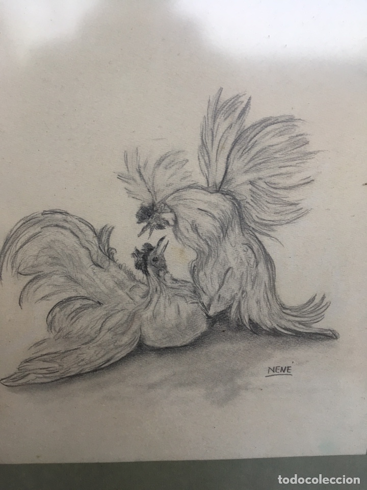 Arte: Cuadro de gallos de pelea - Foto 2